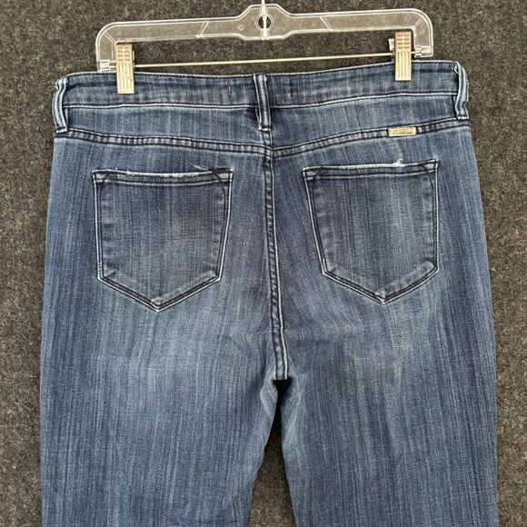 KanCan Celestine Jeans Womens 13/30 Blue Medium Wash Stretch Bootcut Flare Denim - Picture 4 of 13